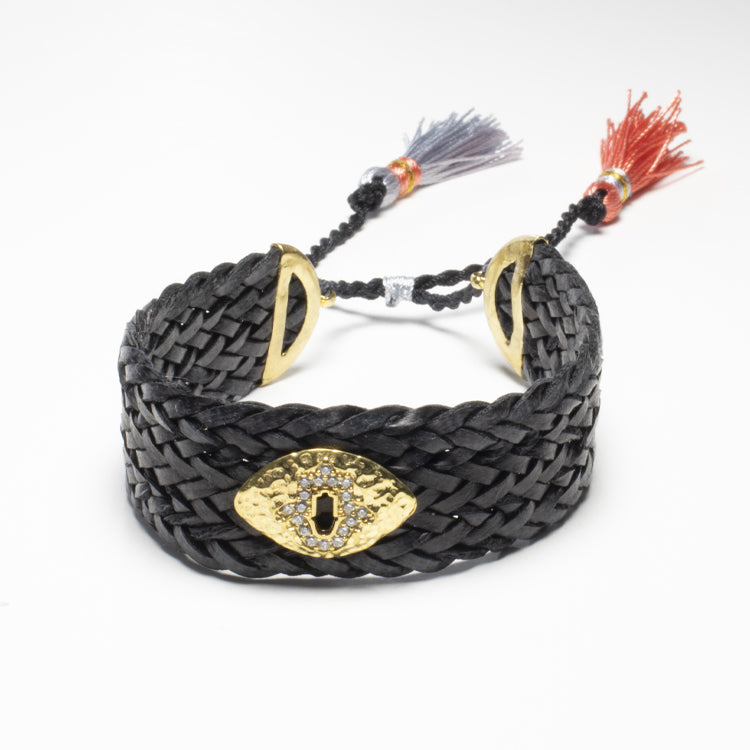 Evil-Eye - Hamsa Tassel Bracelet-Bracelets-Balara Jewelry