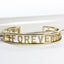 Forever Cuff Bracelet CZ Stones - Gold