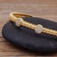 18K Gold Plated CZ Adjustable Cuff Bracelet