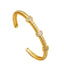 18K Gold Plated CZ Adjustable Cuff Bracelet