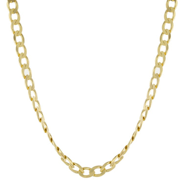 150 Flat Curb Chain Choker - Gold or Silver
