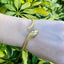 Gold Texture Snake Cuff Bracelet