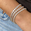 Round CZ Tennis Bracelet 4 mm - Gold or Silver