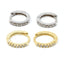 Small Pave Huggie Earrings - Gold or Silver