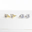 CZ Prong Setting Studs 8mm - Gold or Silver