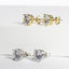 CZ Prong Setting Studs 6.5mm - Gold or Silver