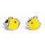 Yellow Enamel Bird Stud Earrings - Girls & Teens-Earrings-Balara Jewelry