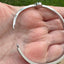 CZ - Shell Gem Four Leaf Bangle Bracelet - Silver, Gold, Rose Gold