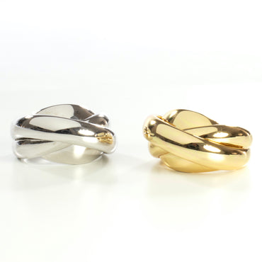 Sterling Silver Swirl Ring - Gold or Silver