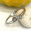 Four Leaf Clover Titanium Steel Bangle Bracelet - Gold and Silver