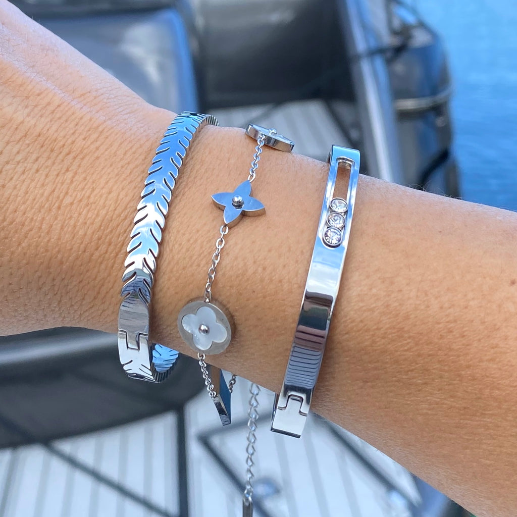 4 leaf clover bracelet cartier Clearance