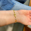 Rainbow Flower Bracelet - Gold