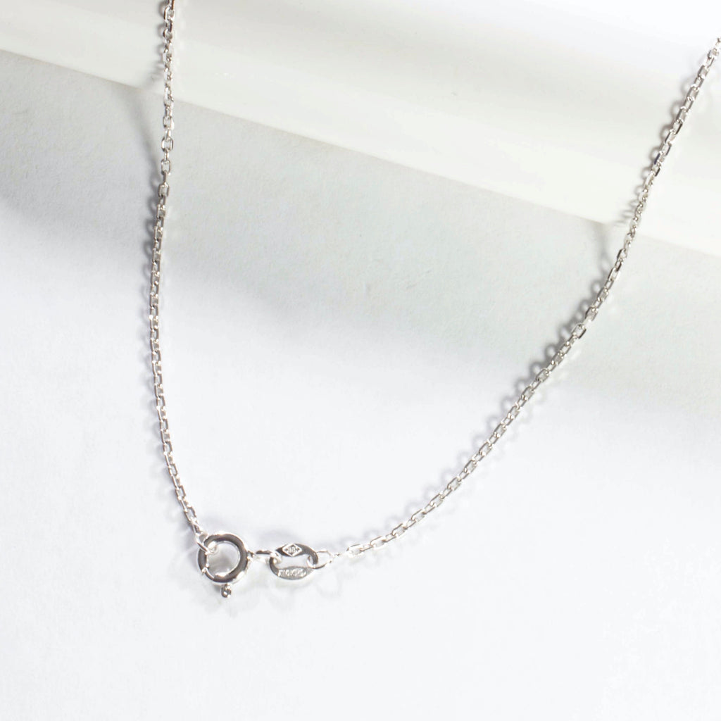 Open Pave Disc Hamsa Necklace - Silver
