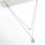 Double Layered Chain Necklace - Silver