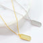 Tiny Good Luck Tag Necklace - Gold or Silver