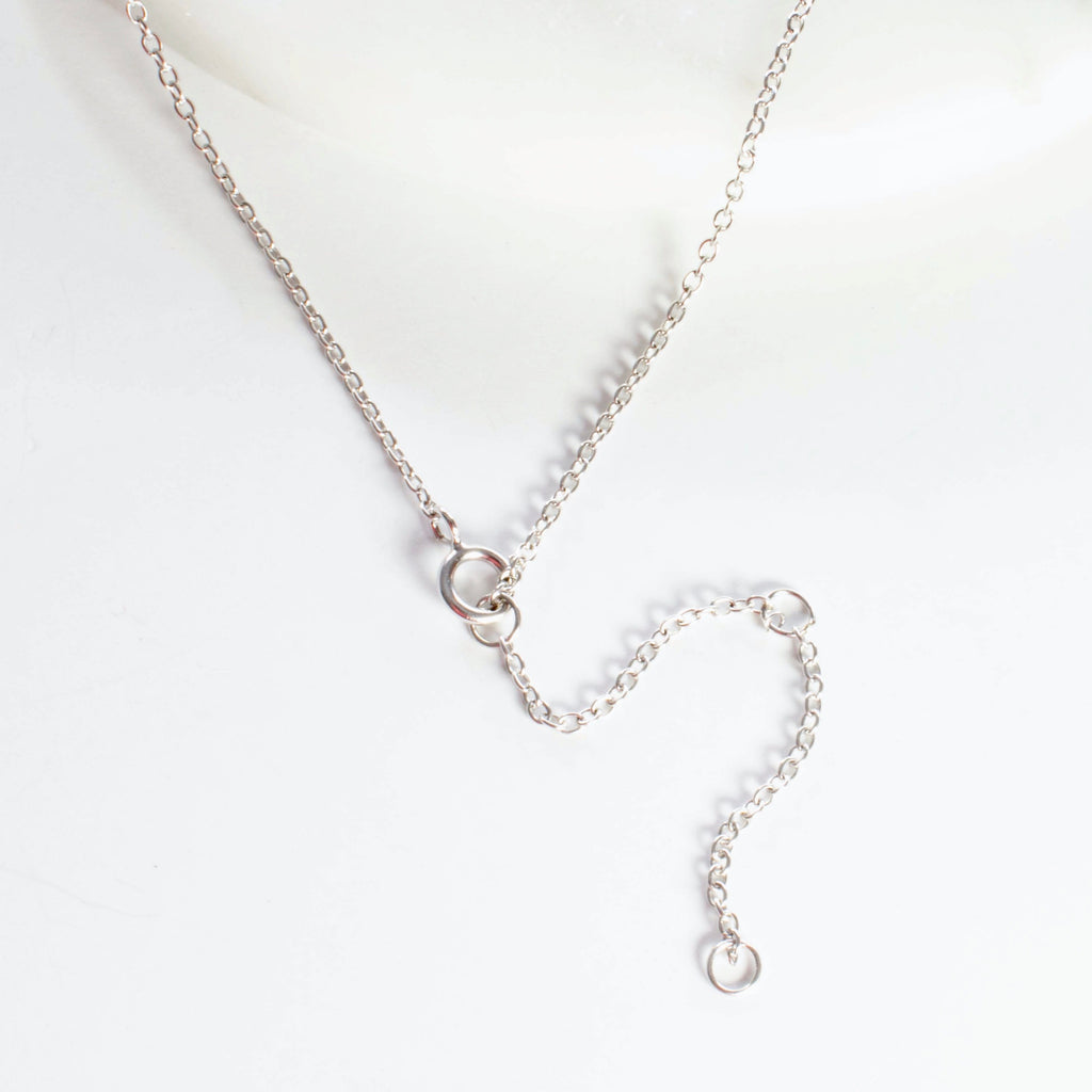 Tiny Good Luck Tag Necklace - Gold or Silver