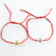 Red String Pineapple Bracelet - Gold or Silver