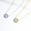 Small CZ Evil Eye Necklace - Gold or Silver