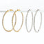 45mm Inside/Outside CZ Hoops Earring - Gold or Silver