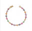 Rainbow Flower Bracelet - Gold