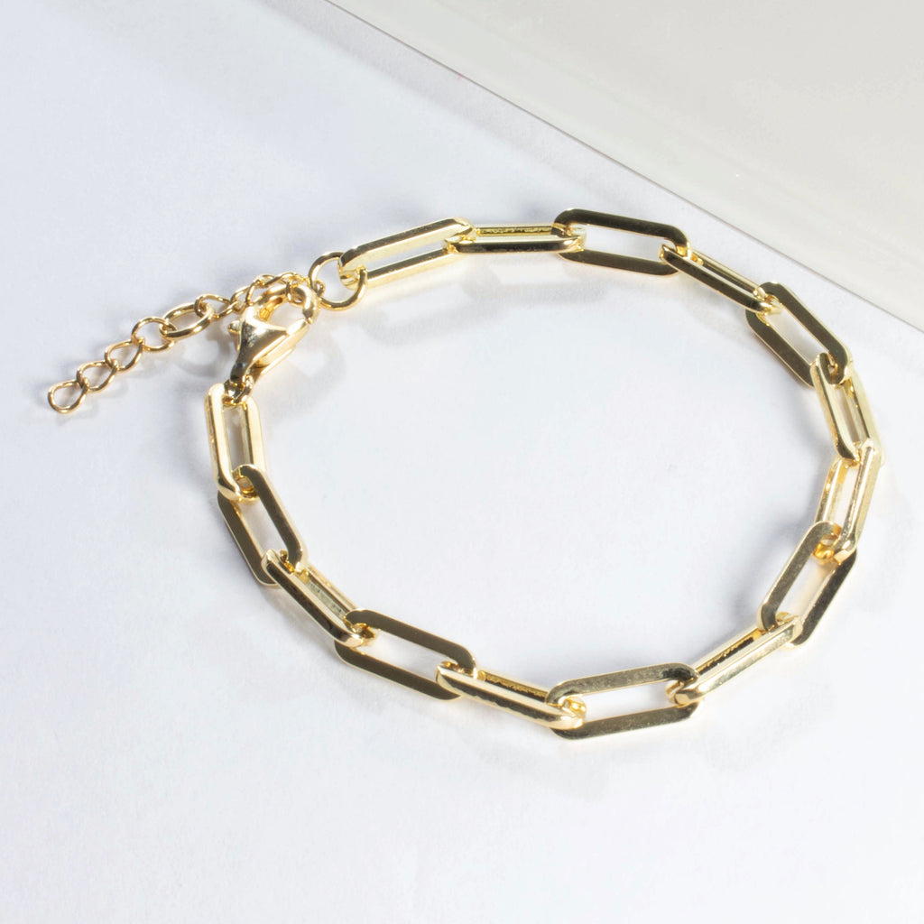 Open Link Bracelet 6" - Gold or Silver