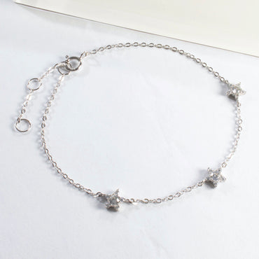 Stars CZ Bracelet - Gold or Silver - Girls & Teens