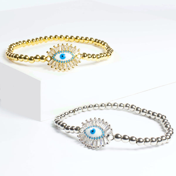 1Pc bracelets for women evil eye stretch bracelet blessing bracelet Glass  Evil | eBay