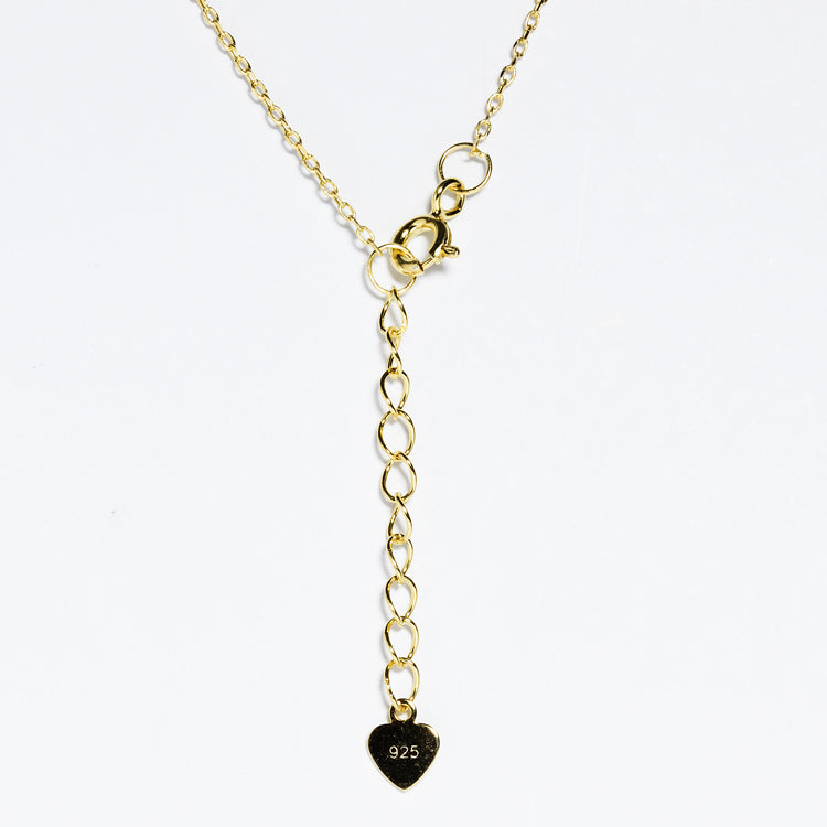 Heart Shaved Evil Eye Pendant Necklace-Necklaces-Balara Jewelry