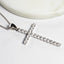 Cross CZ Pendant Necklace-Necklaces-Balara Jewelry