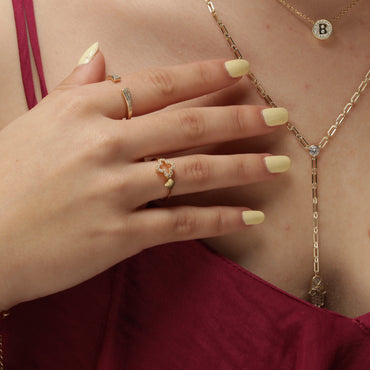 Open CZ Pave Ring - Gold or Silver