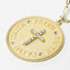 Cross CZ Coin Pendant Necklace-Necklaces-Balara Jewelry