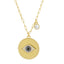 Guard Eye CZ Necklace - Gold