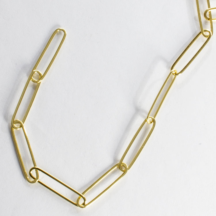 Y Open Link Chain Necklace-Necklaces-Balara Jewelry