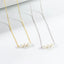 Three Small Freshwater Pearl Necklace - Gold or Silver