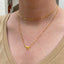 Small Sterling Silver Chai Necklace - Gold