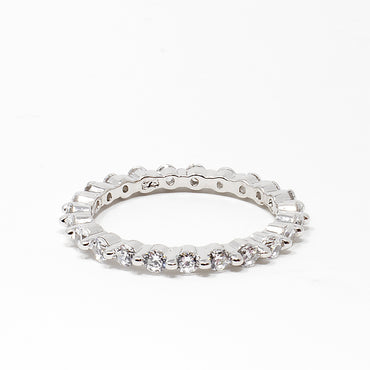 Full Eternity CZ Band Ring-Rings-Balara Jewelry