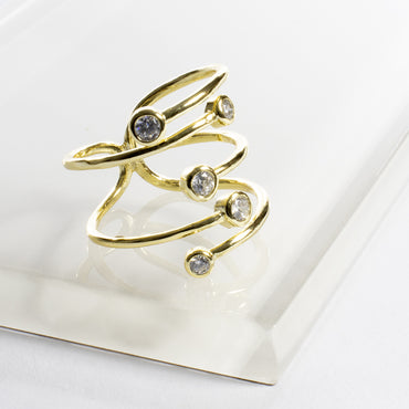 Bezel CZ Ring-Rings-Balara Jewelry