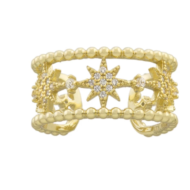 Starburst Ring - Gold-Rings-Balara Jewelry