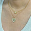 CZ Heart Necklace - Gold