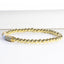 Turquoise Enamel Eye Bar Stretch Bracelet - Gold