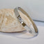 CZ Evil Eye Hamsa Bangle Bracelet - Gold and Silver