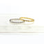 Full Eternity CZ Band Ring - Gold and Silver