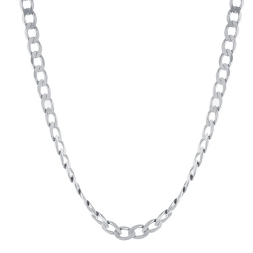 150 Flat Curb Chain Choker - Gold or Silver