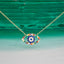 Multicolor Evil Eye Necklace - Gold