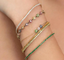 Rainbow Flower Bracelet - Gold