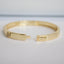 CZ Evil Eye Hamsa Bangle Bracelet - Gold and Silver