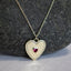 CZ Heart Necklace - Gold
