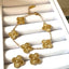 18K Gold Plated Stainless Steel Clover Set