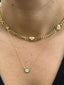 Heart Charms Choker Necklace