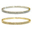 CZ Pave Bangle Bracelet - Gold or Silver
